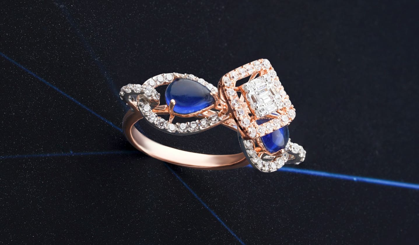 Blue sapphire ring